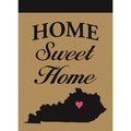 Magnolia Garden Flags Kentucky Home Sweet Home Burlap Garden Flag M010067